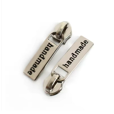 Zipper Handmade silber 5/6mm zu metallisiertem Reissverschluss