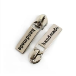 Zipper Handmade silver 5/6mm to metallized zipper