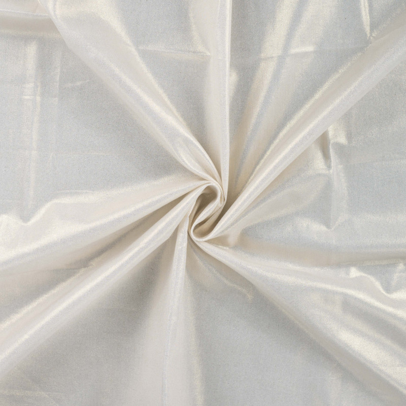 Cotton popline - Shiny ecru