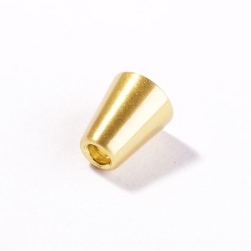 Cord end - metallic gold