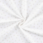 coton tissé - Mini Pattes écru