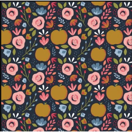 Räschte - Baumwolle - Easy Peachy navy 98cm