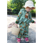 french terry - Mrs Mint Design - Holy Cow forest green panel 50cm