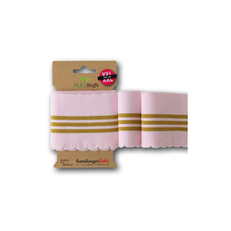 Cuff me Bliss - light pink / mustard