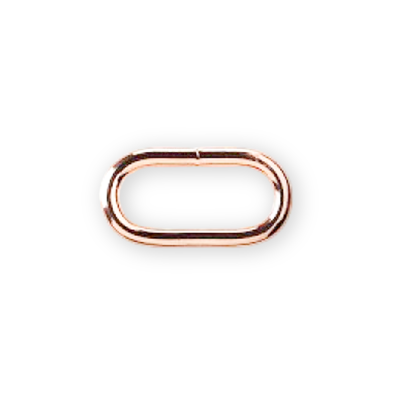 Oval ring 30mm rose gold