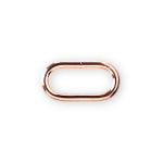 Oval ring 30mm rose gold