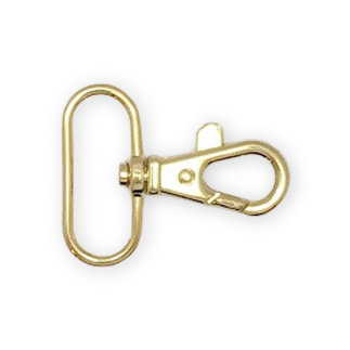 Karabiner 32mm gold oval