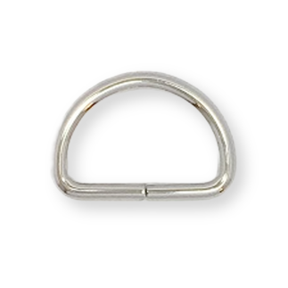 D-ring 30mm silver