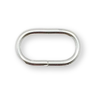 Bague ovale 30 mm argent
