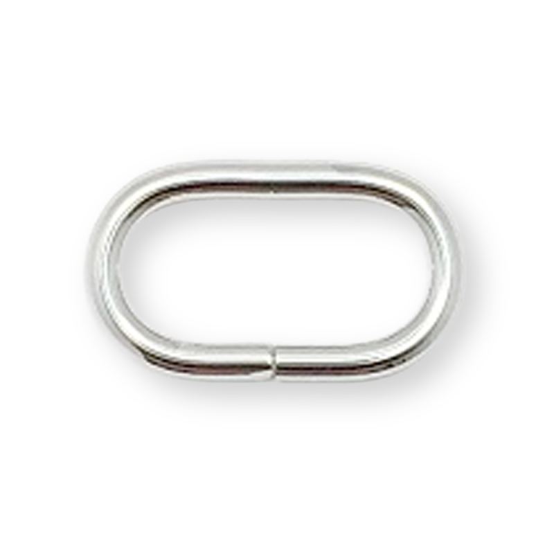 Bague ovale 30 mm argent