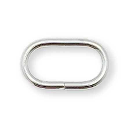 Bague ovale 30 mm argent