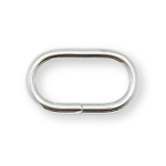 Bague ovale 30 mm argent