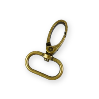 Carabiner 40mm brass round