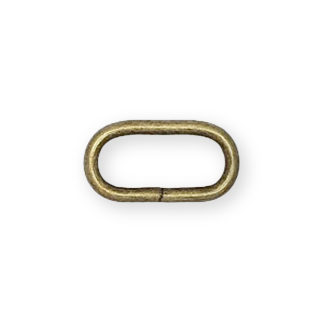 Oval ring 30mm antique brass