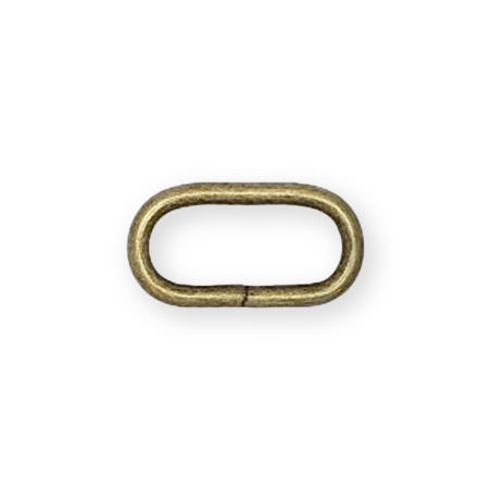 Ovalring 30mm altmessing
