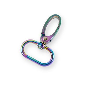 Carabiner 30mm rainbow round