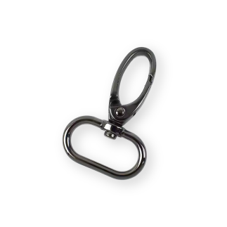 Carabiner 30mm gunmetal round