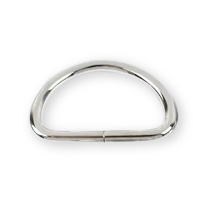 D-ring 40mm round silver