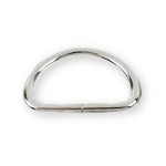 D-ring 40mm round silver