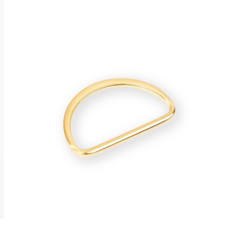 D-ring 40mm flat gold