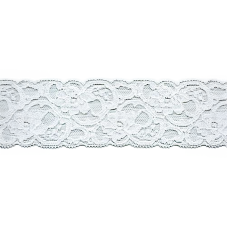 Elastic lace 55mm white