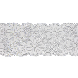 Elastic lace 65mm white (pr)