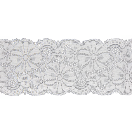 Elastic lace 65mm white (pr)