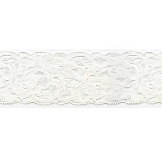 Elastische Spitze 55mm ecru