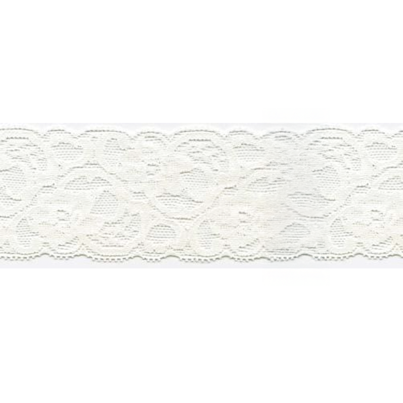 Elastische Spitze 55mm ecru