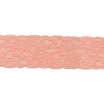 tissu de dentelle élastique 55 mm saumon