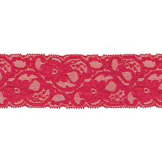 Elastic lace 55mm red