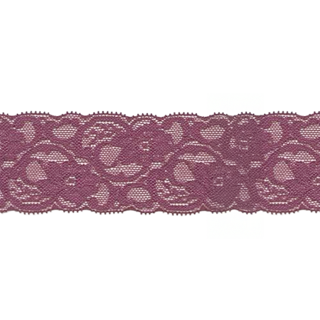 Elastic lace 55mm burgundy