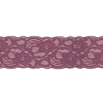 tissu de dentelle élastique 55 mm bordeaux