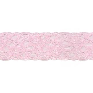 Elastic lace 55mm pink