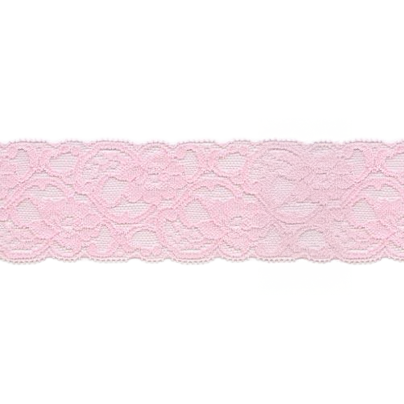 Elastic lace 55mm pink