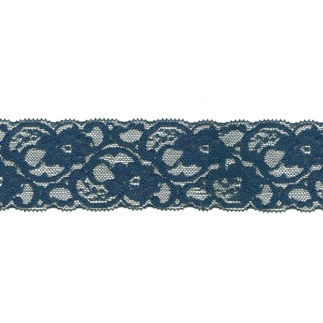 Elastic lace 55mm dark blue
