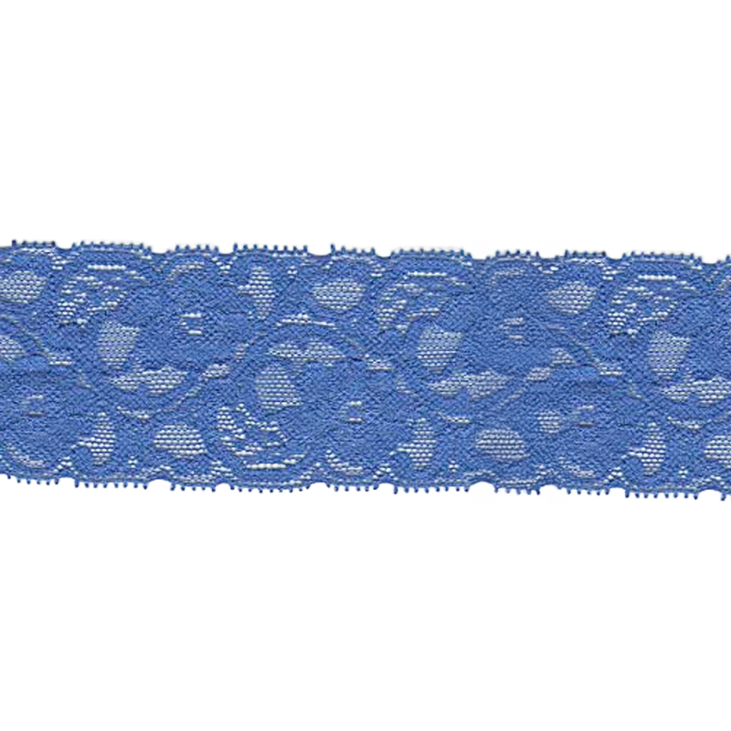 tissu de dentelle élastique 55 mm royal