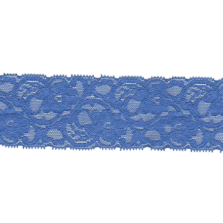 tissu de dentelle élastique 55 mm royal