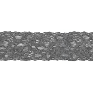 Elastic lace 55mm dark grey
