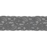 Elastic lace 55mm dark grey