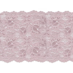 Fleurs tissu de dentelle élastique 150 mm vieux rose