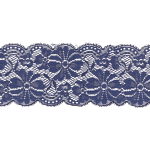 Elastic lace 65mm navy (pr)