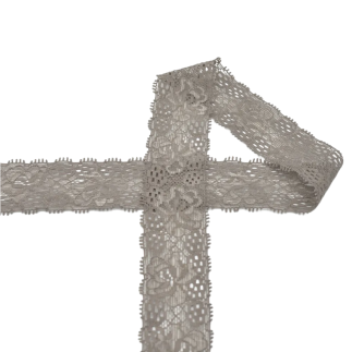 Elastic lace 30mm taupe (qt)