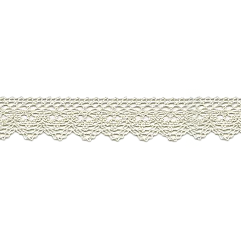 Bobbin lace 25mm ecru (w)