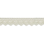 Dentelle aux fuseaux 25 mm écru (l) Dentelle aux fuseaux 25 mm écru (l)