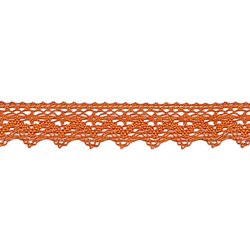 Bobbin lace 25mm orange (w)
