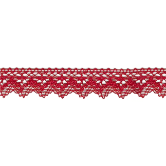 Bobbin lace 25mm red (w)