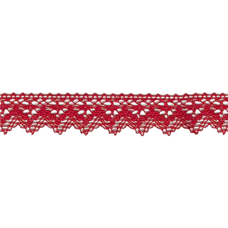 Bobbin lace 25mm red (w)