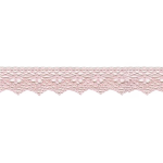 Bobbin lace 25mm light pink (w)