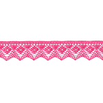 Bobbin lace 25mm pink (uk52)